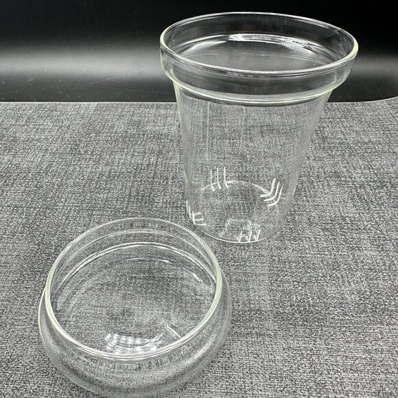 The Republic of Tea Clarity Glass Teapot w/ Wood Handle 43 oz Jenaer Senso Style - Picture 5 of 11